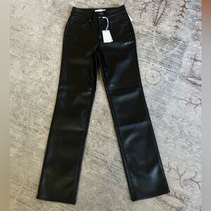Good American Good Icon faux leather pants